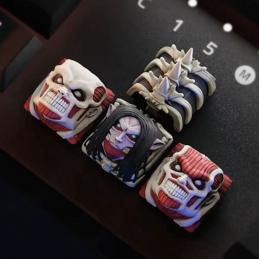 Custom Keycaps - NEW Attack on Titan Co branded