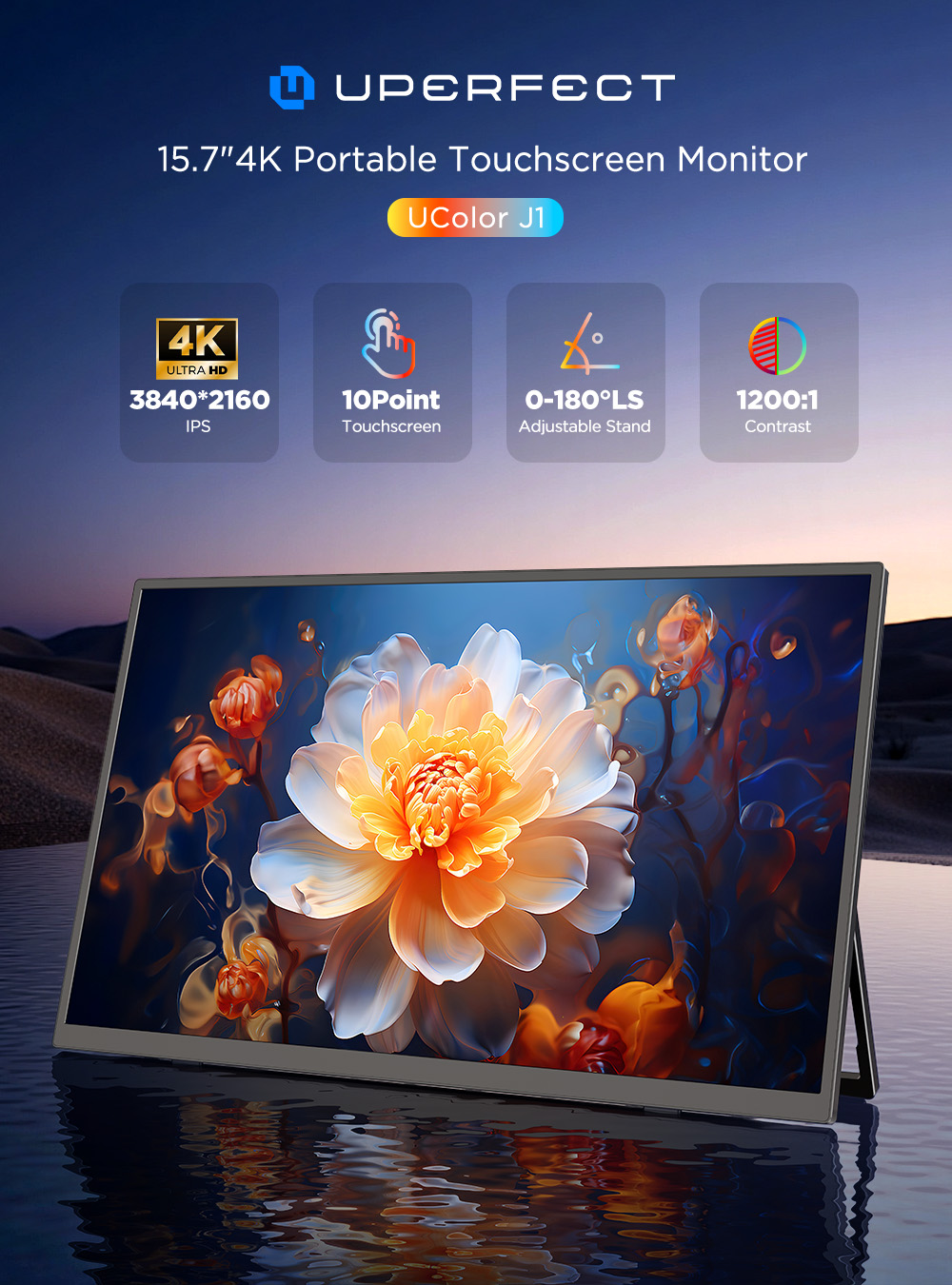 UPERFECT 4K Portable Monitor T - Pc Gaming Y Monitor recension och pris