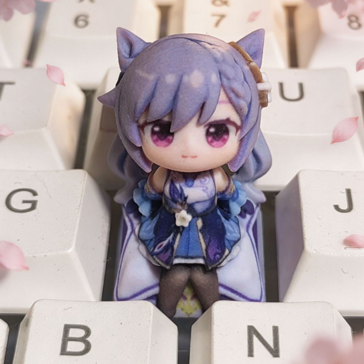 Genshin Impact Keqing  Anime C - Mechanical Keyboard recension och pris