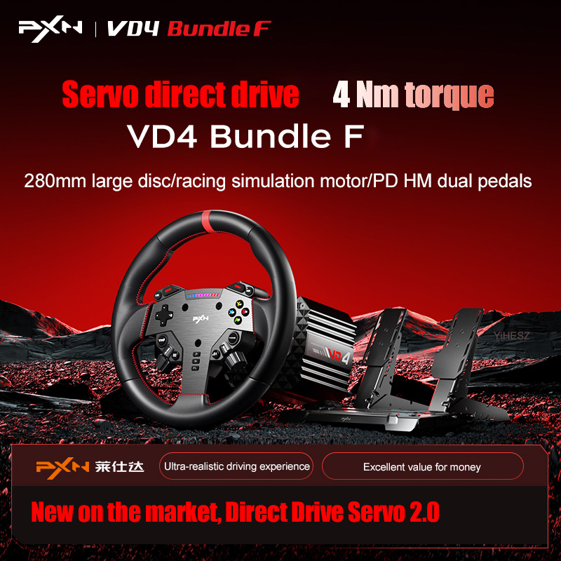 PXN V4D Bundle Racing Wheel PX - Pc Gaming Entry recension och pris