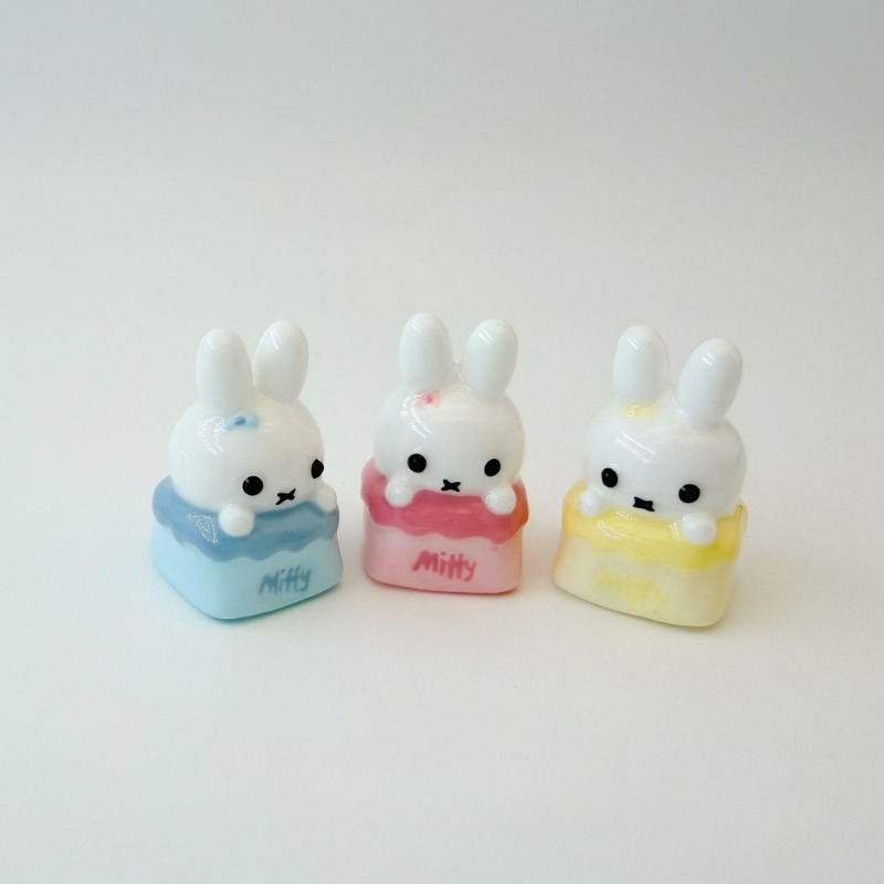 Miffy Kawaii Anime Cartoon Rab - Custom Keycaps recension och pris