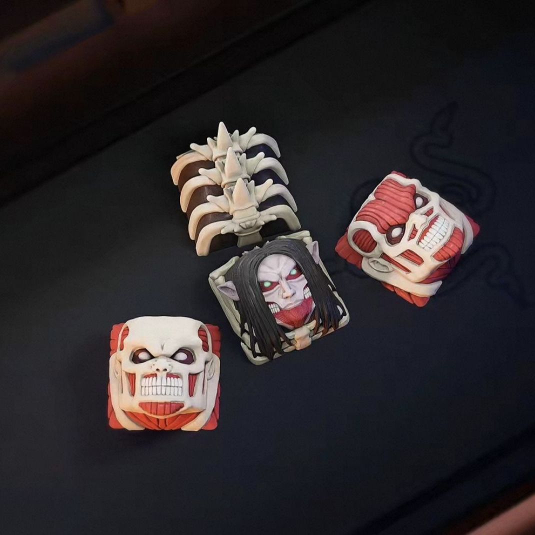 NEW Attack on Titan Co branded - Custom Keycaps recension och pris