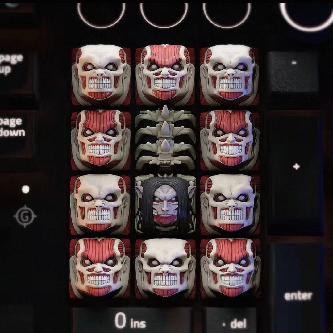 NEW Attack on Titan Co branded - Custom Keycaps recension och pris
