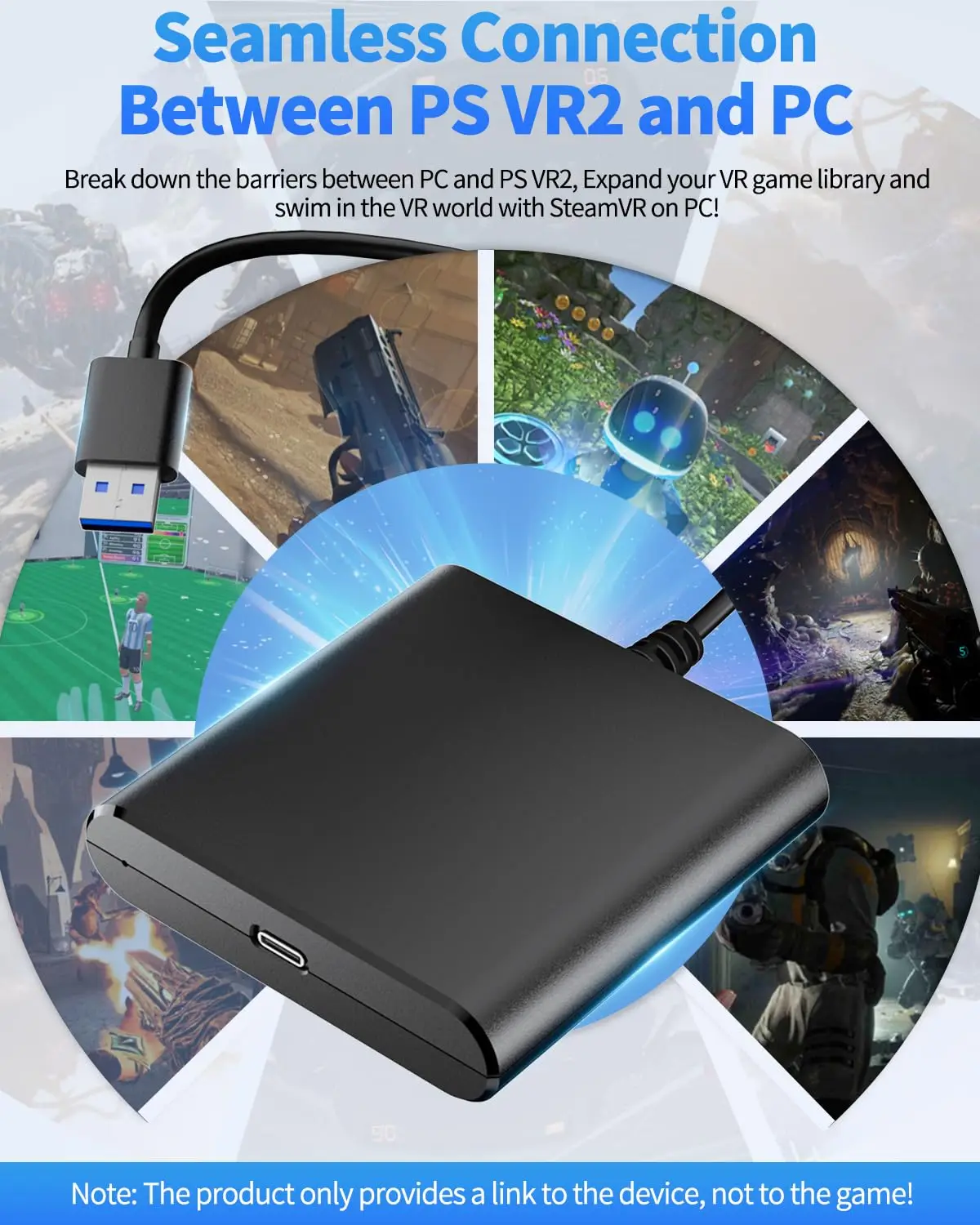 AOLION VR2 PC Adapter for PS5  - Pc Gaming Vr recension och pris